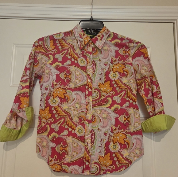 Ralph Lauren Tops - Ralph Lauren Pink Button Down Shirt with Dress Shirt Collar